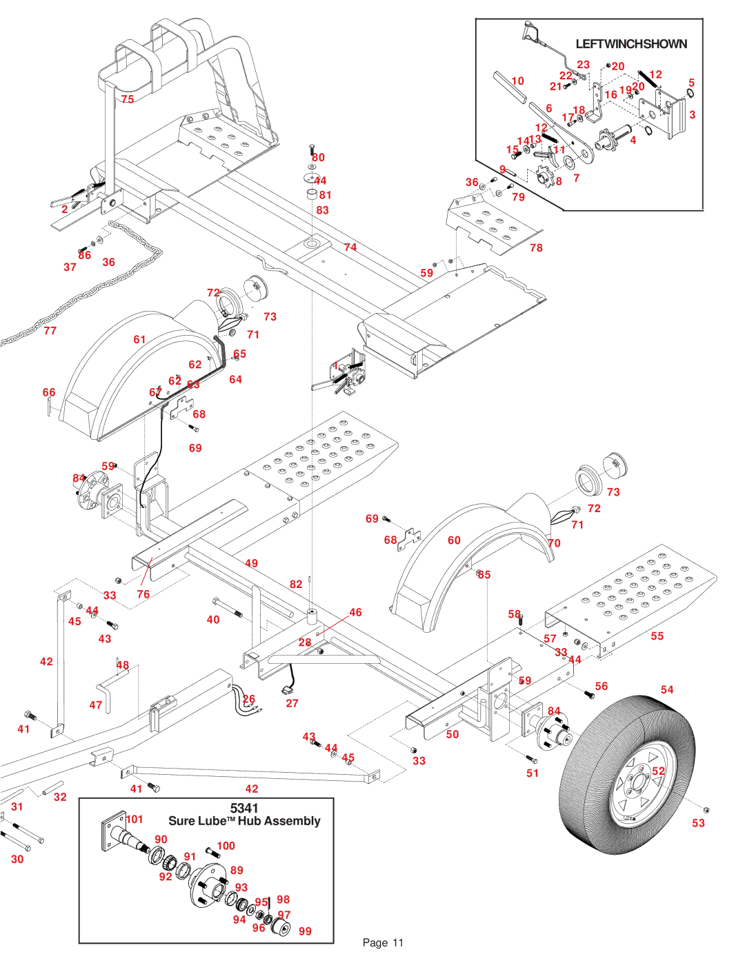 Demco TI110SB manual Sure Lube TM Hub Assembly 