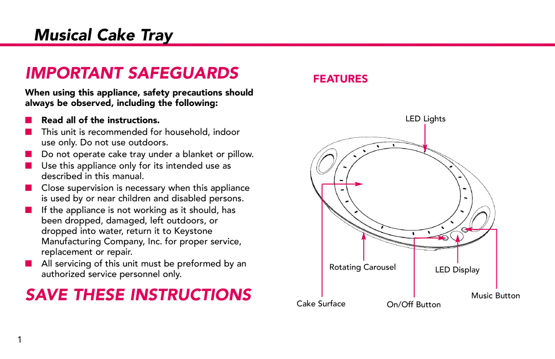 Deni 4100 manual Important Safeguards 