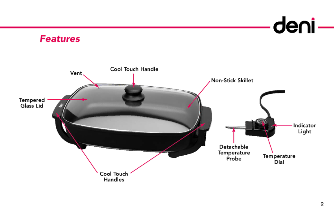 Deni 8255 manual Features 