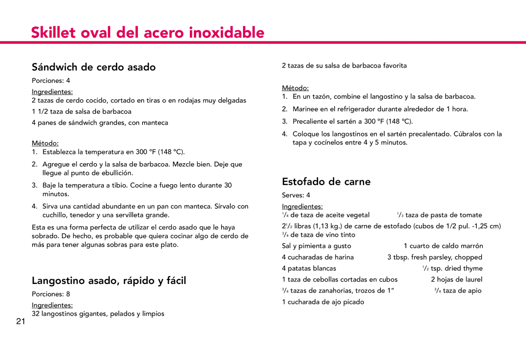 Deni 8285 manual Sándwich de cerdo asado, Langostino asado, rápido y fácil, Estofado de carne 