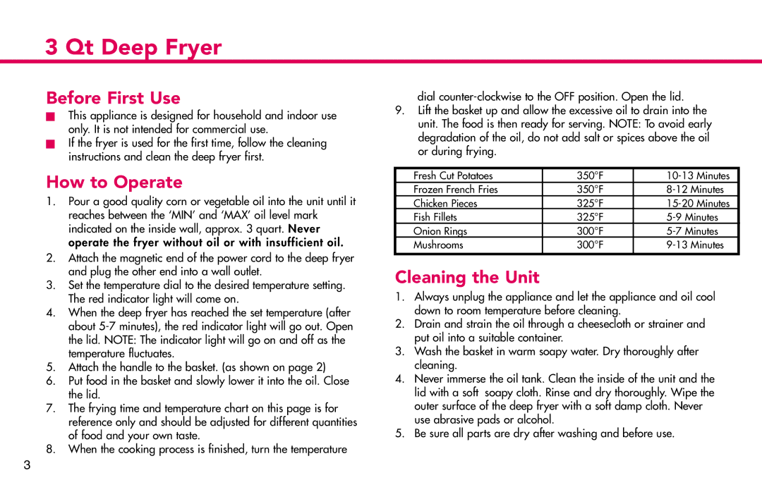 Deni 9360 manual Before First Use, How to Operate, Cleaning the Unit 