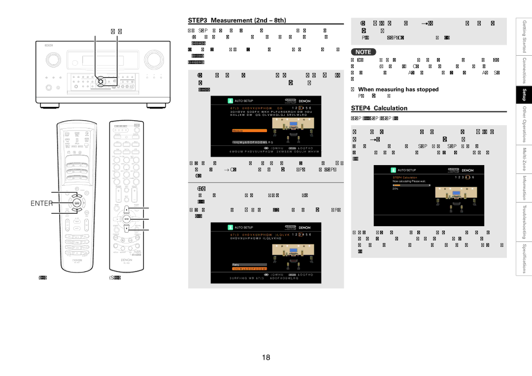 Denon AVC-A1HD, AVP-A1HD owner manual Measurement 2nd 8th, Calculation 