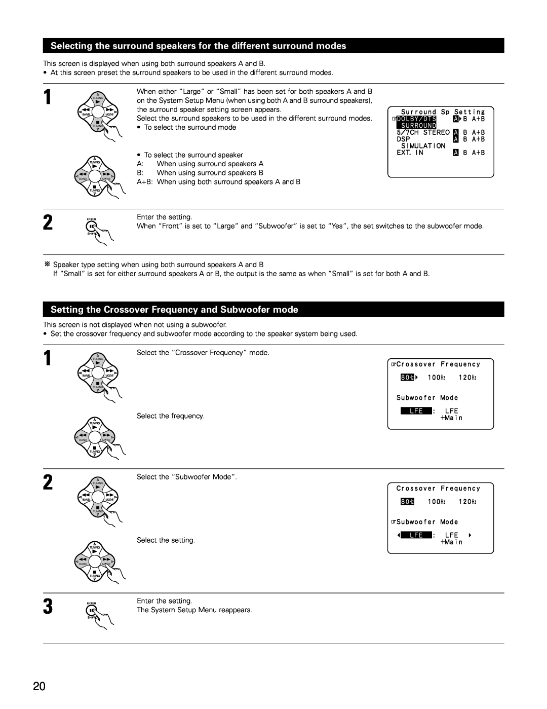 Denon AVR-3802 manual To select the surround mode 