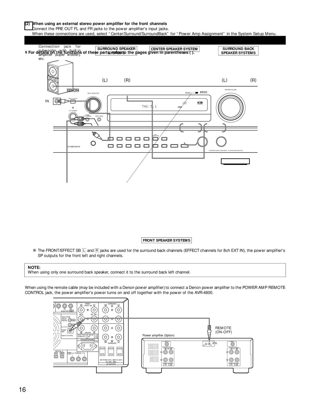 Denon AVR-4800 manual Part Names and Functions, Front Panel, @4Input source indicators, @6Display 