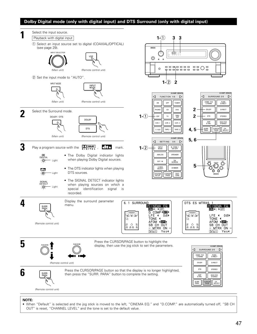 Denon AVR-4802 manual Select the input source 