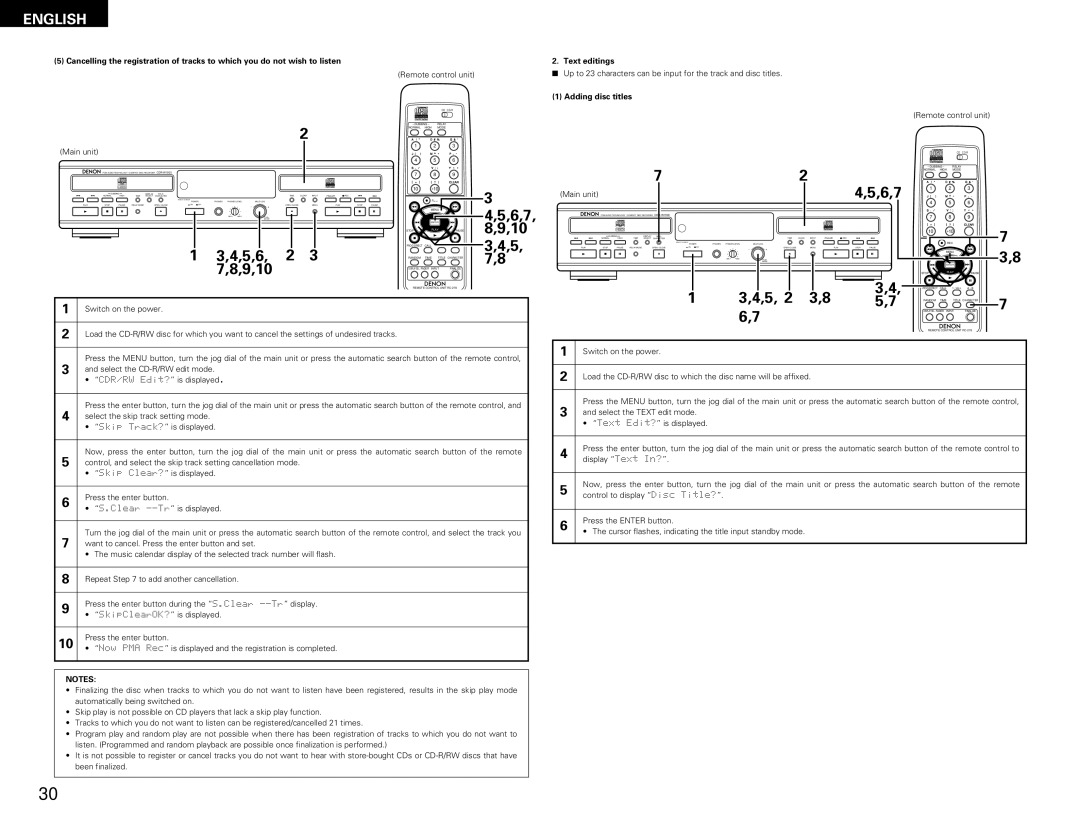 Denon CDR-W1500 operating instructions Switch on the power 