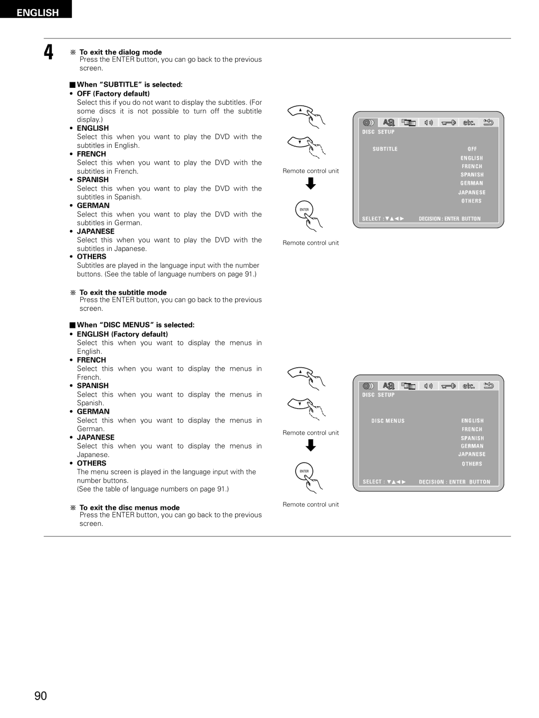 Denon D-M51DVS, ADVM51, ADV-M51 manual English 