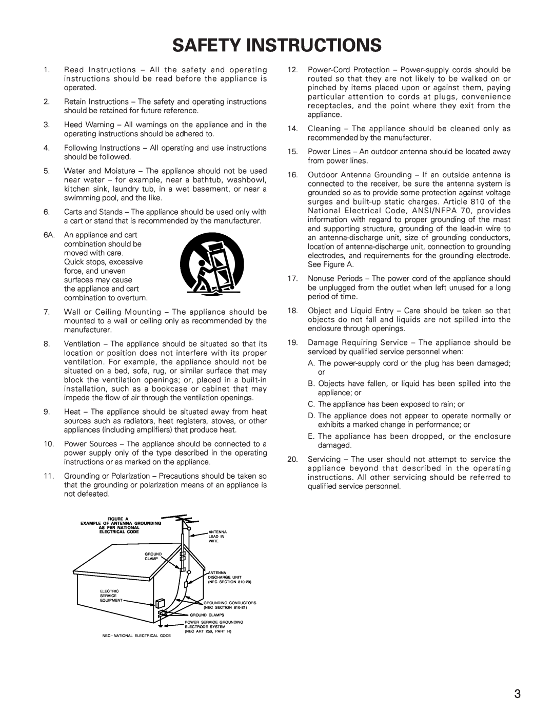Denon DCM-5001 manual Safety Instructions 