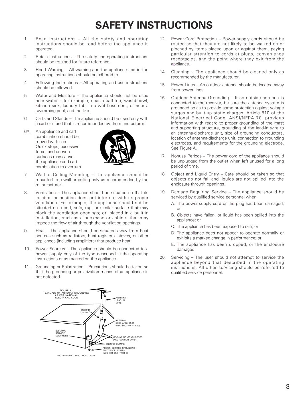 Denon DN-2100F operating instructions Safety Instructions 