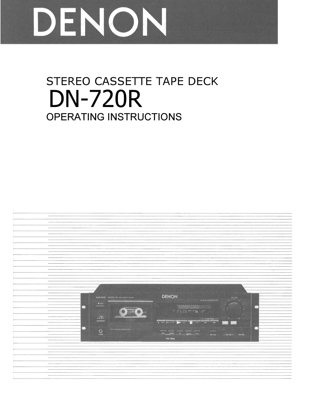 Denon DN-720R operating instructions 