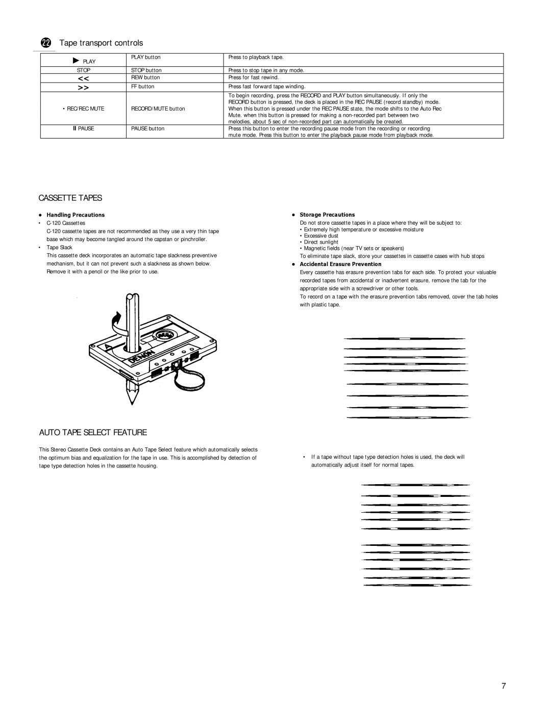 Denon DN-720R operating instructions Handling Precautions, Storage Precautions, Accidental Erasure Prevention 