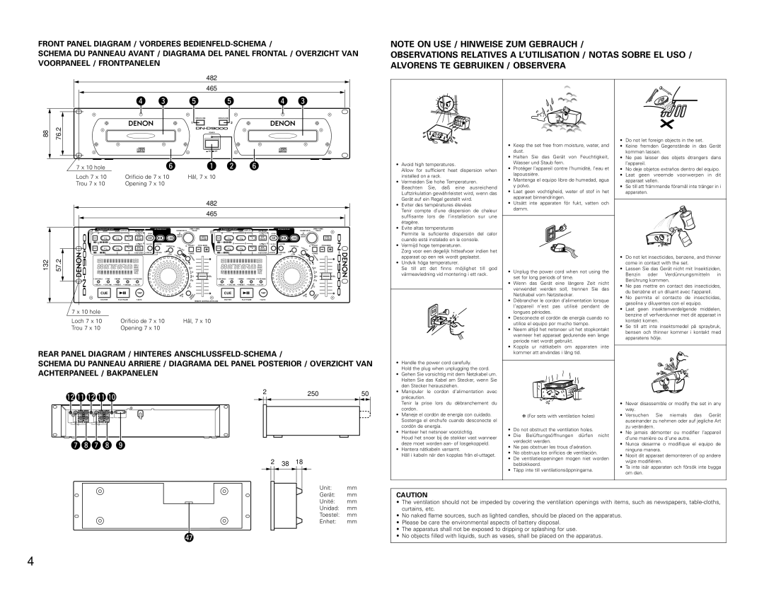 Denon DN-D9000 operating instructions 2!1!0 