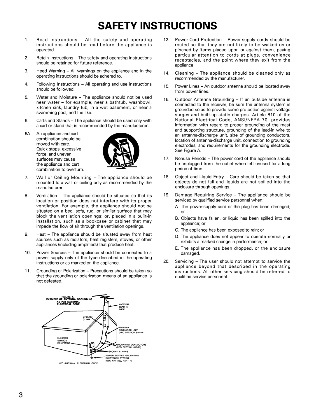 Denon DN-H800 operating instructions Safety Instructions 