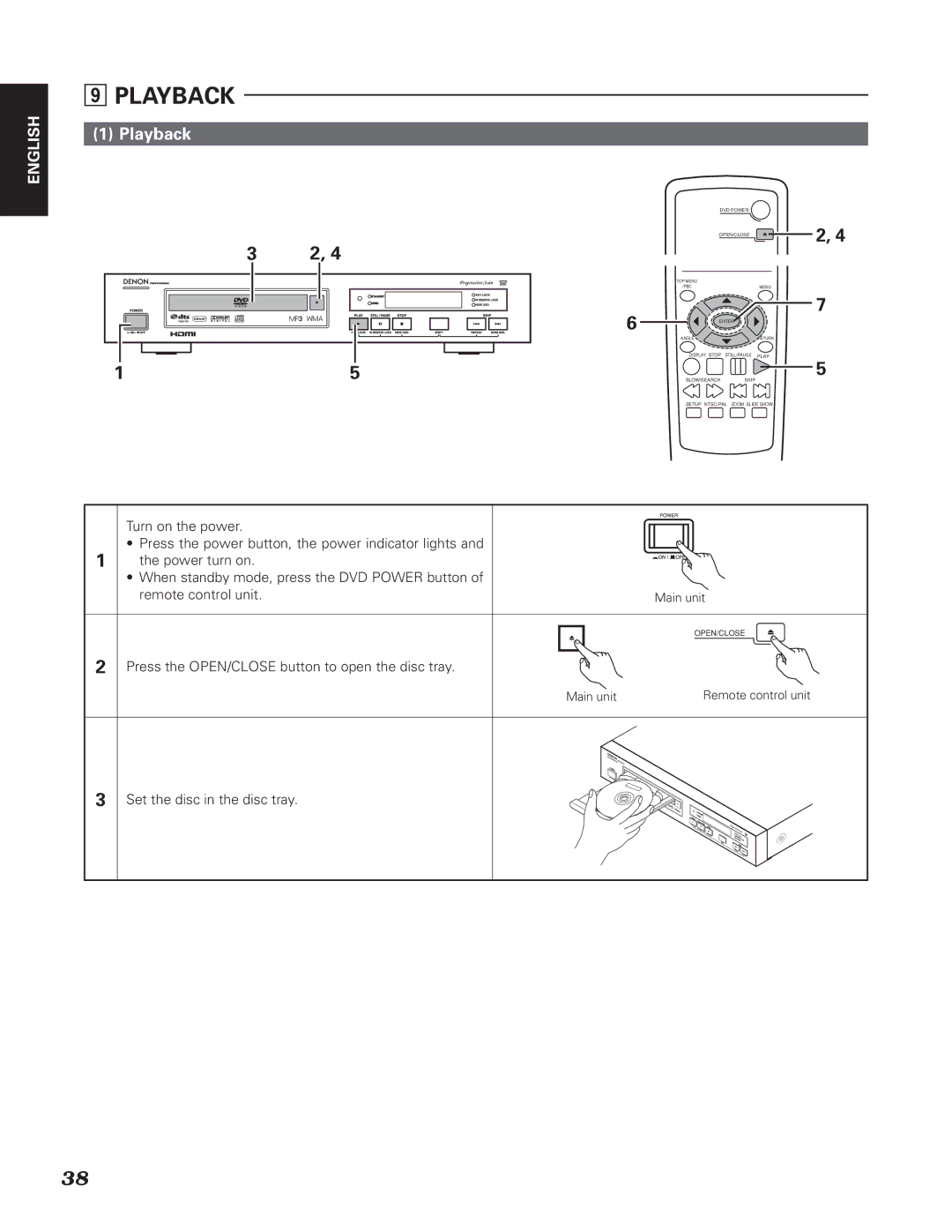 Denon DN-V310, DN-V210 manual Playback 