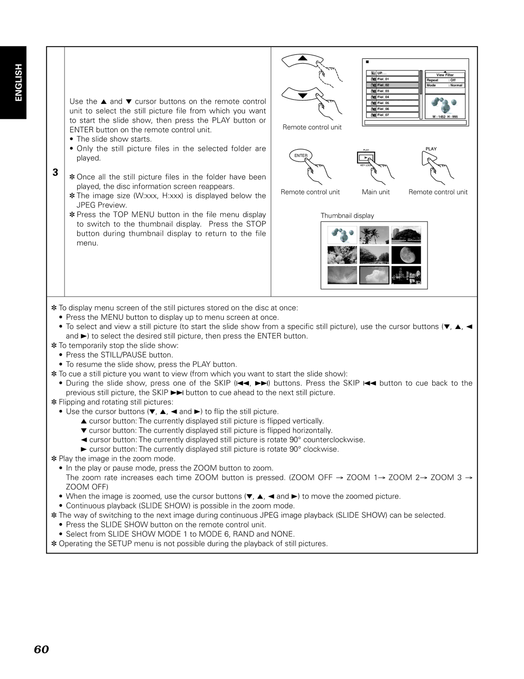 Denon DN-V310, DN-V210 manual Image size Wxxx, Hxxx is displayed below 