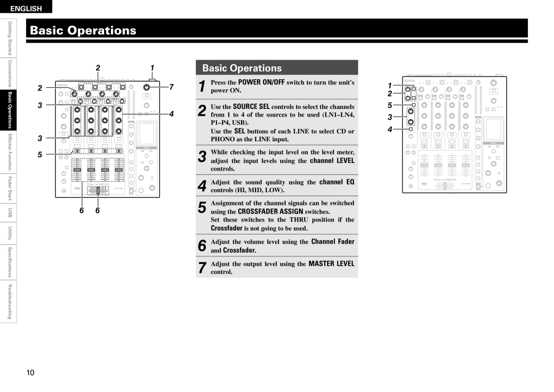 Denon DN-X1600 owner manual Basic Operations 