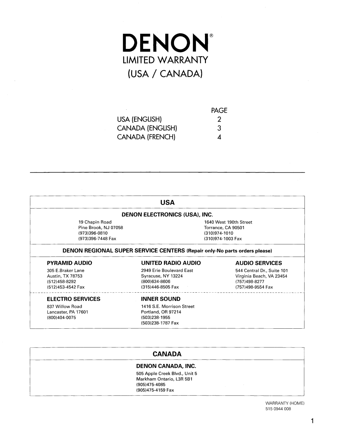 Denon DRA-685 manual 