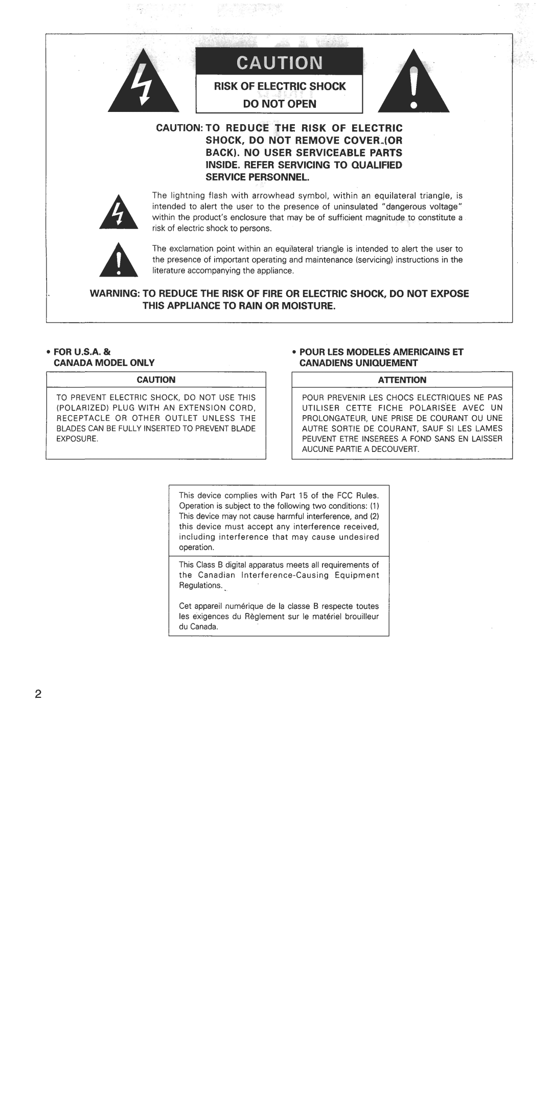 Denon TU-1500RD manual 