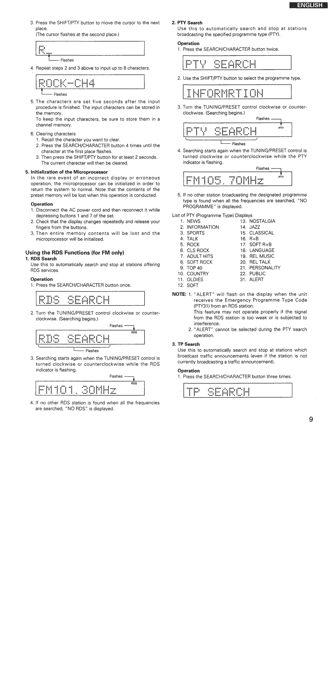 Denon TU-1500RD manual 