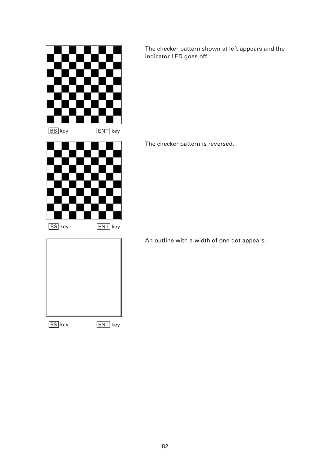 Denso BHT-7500S, BHT-7500W user manual Checker pattern is reversed 