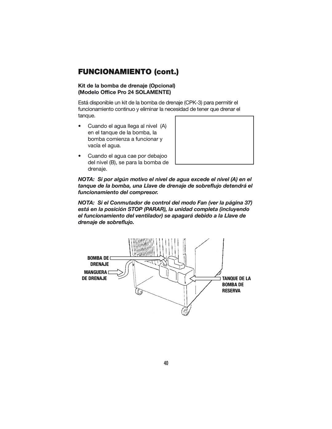 Denso OFFICE PRO 12, OFFICE PRO 24 operation manual Funcionamiento 