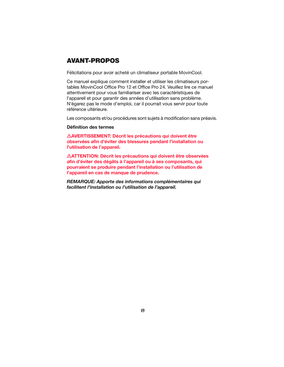 Denso OFFICE PRO 24, OFFICE PRO 12 operation manual Avant-Propos 