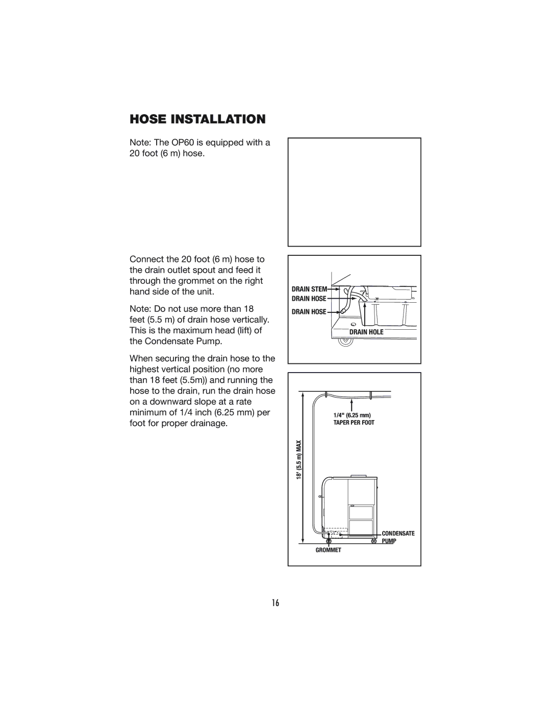 Denso PRO 60 operation manual Hose Installation 