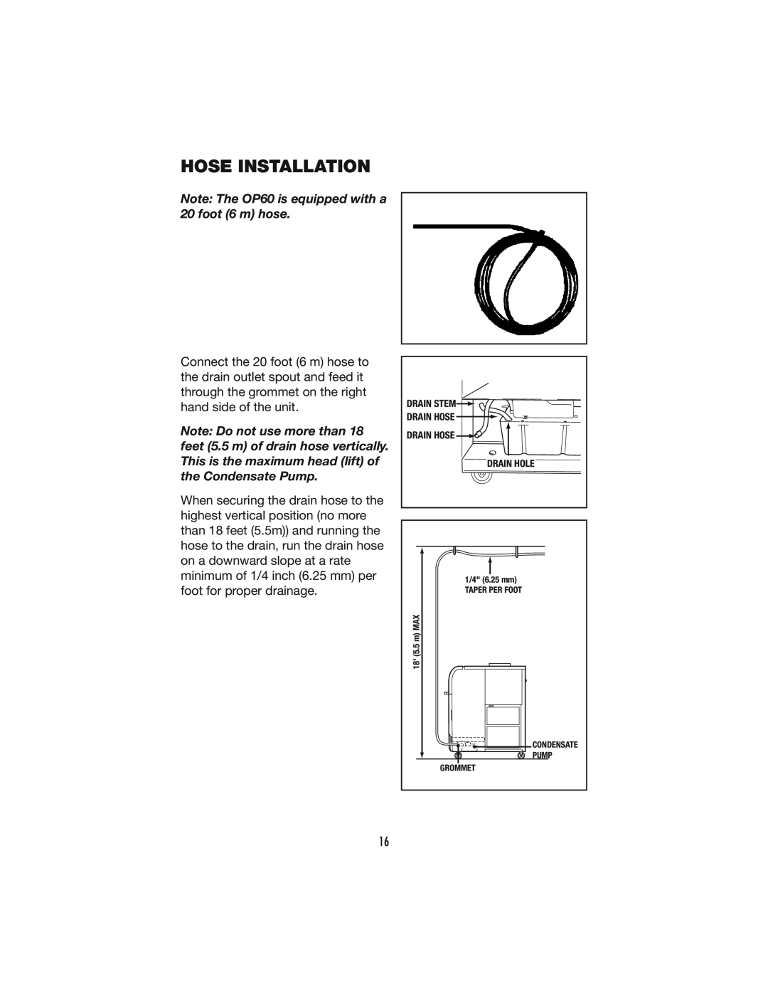 Denso PRO 60 operation manual Hose Installation 