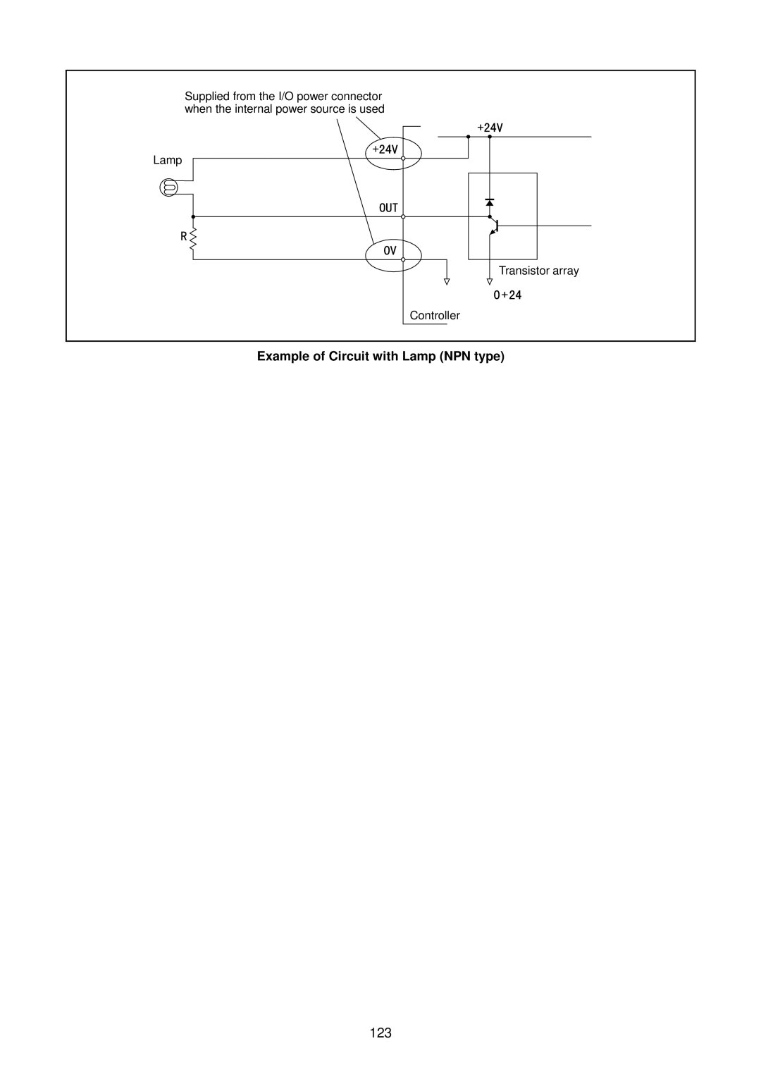 Denso RC5 manual 123, Example of Circuit with Lamp NPN type 