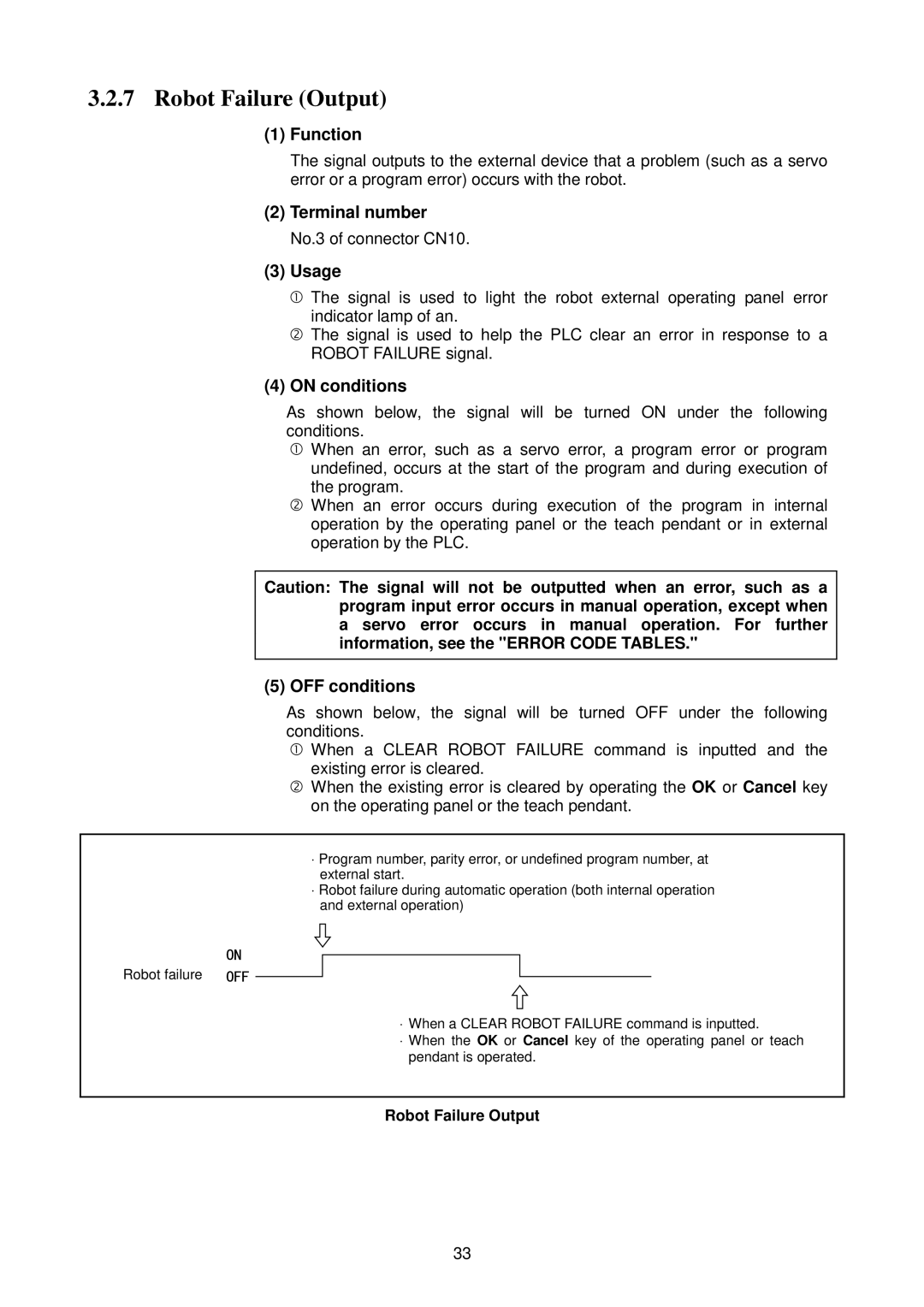 Denso RC5 manual Robot Failure Output 