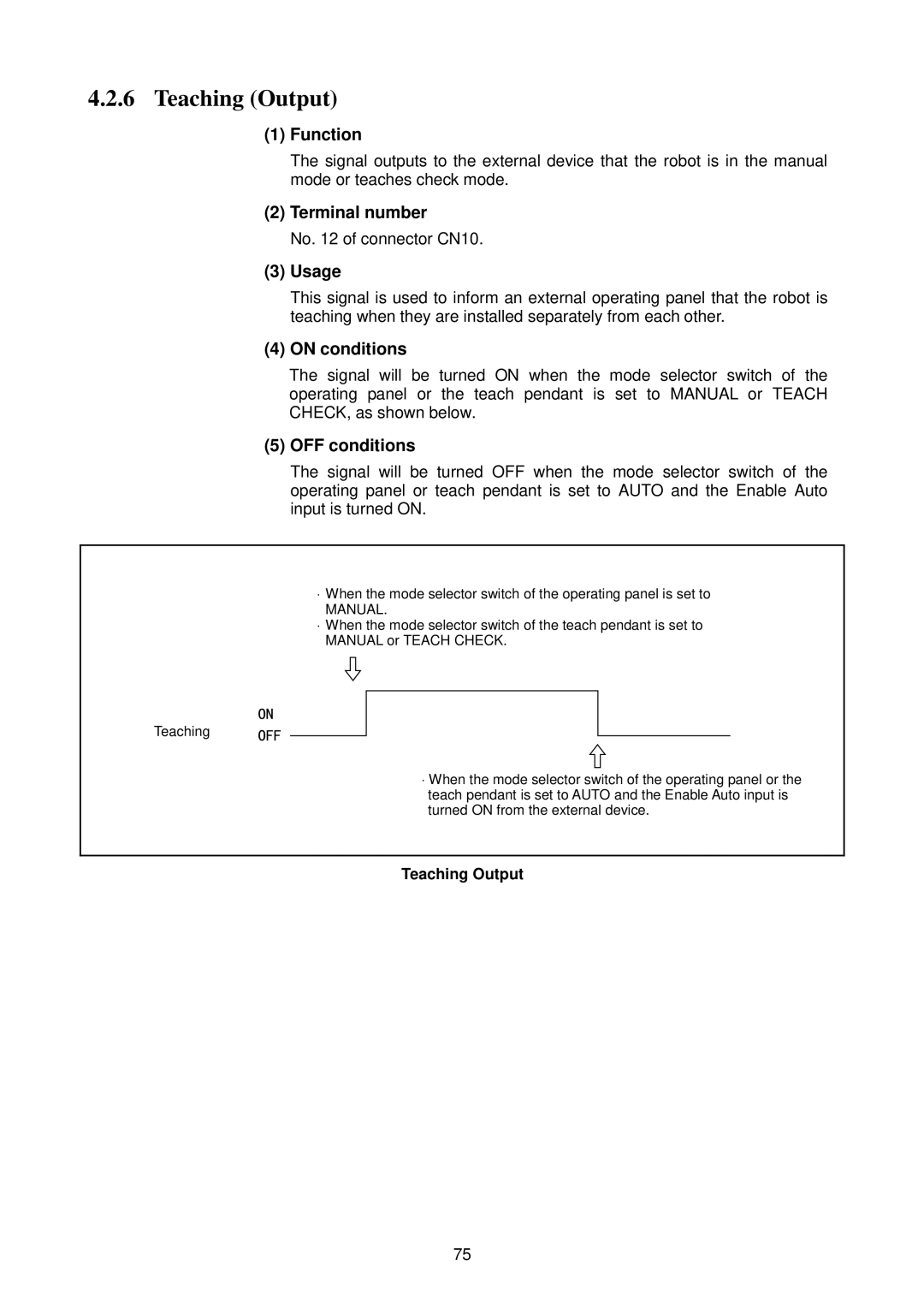 Denso RC5 manual Teaching Output 