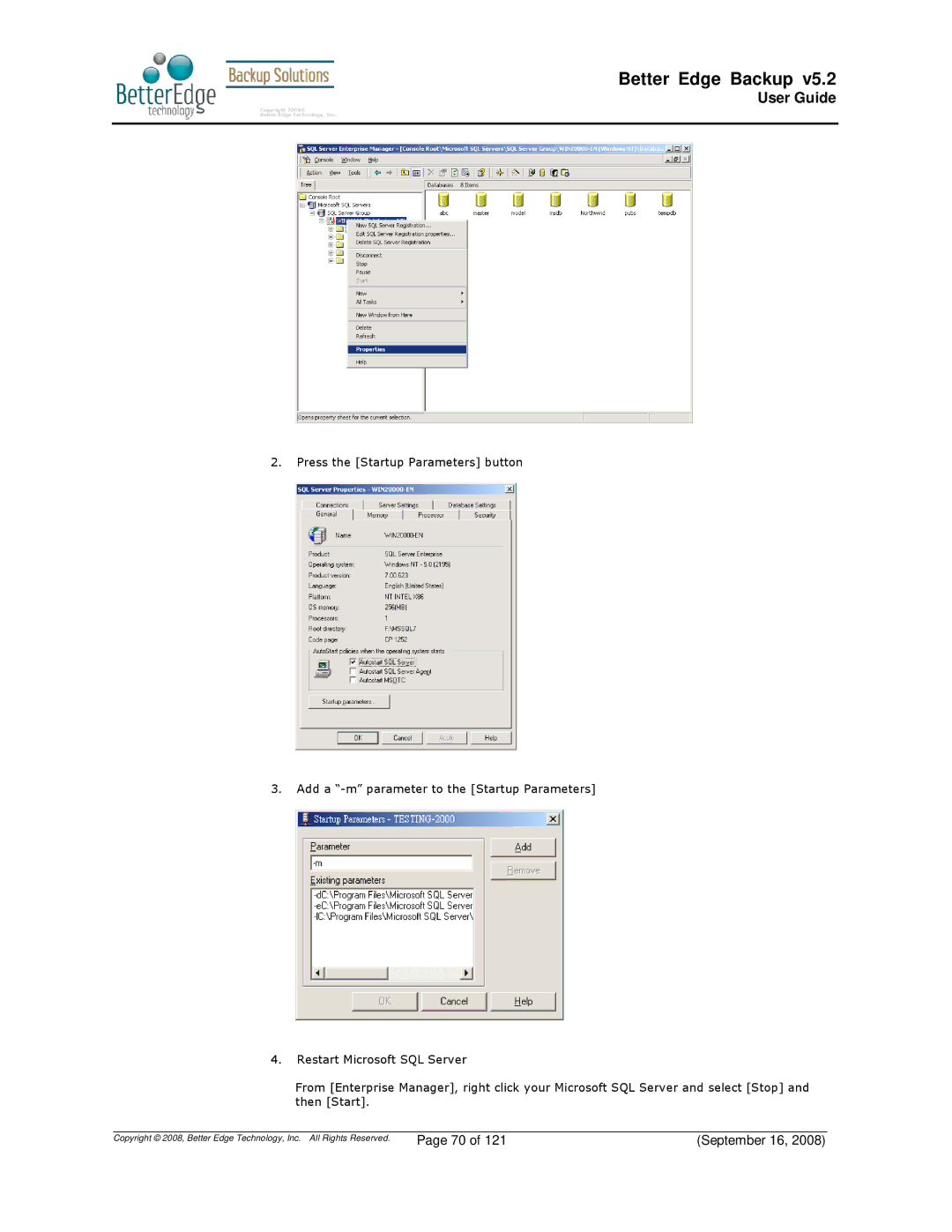 Deonet Backup Solutions 5.2.7.0 manual Better Edge Backup 