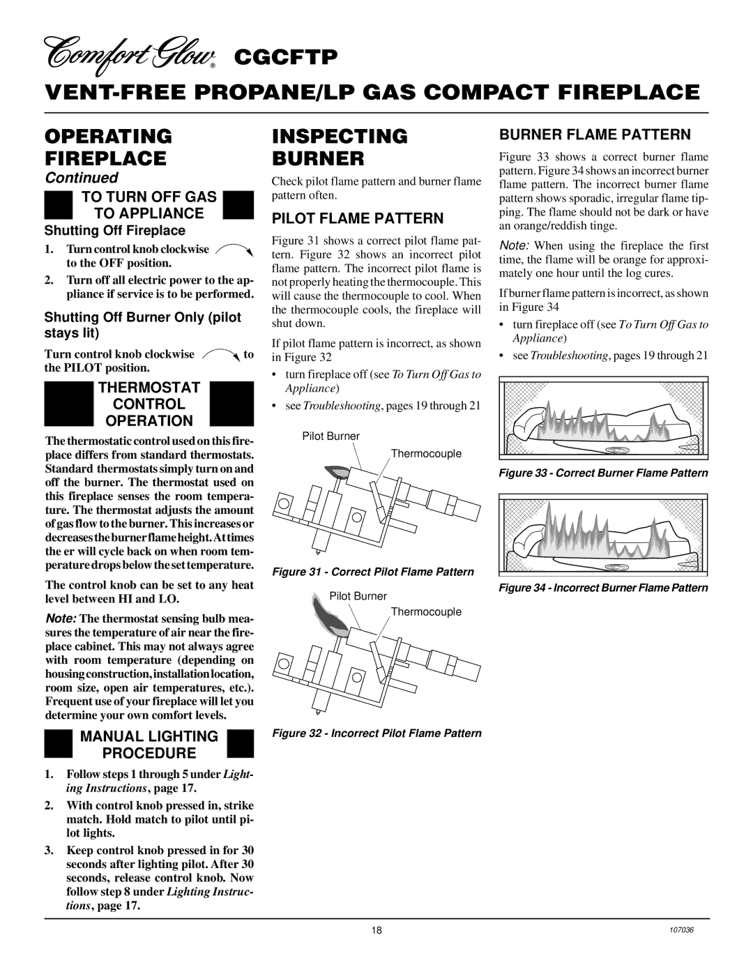 Desa 000 to 26, CGCFTP 14 installation manual Inspecting Burner 