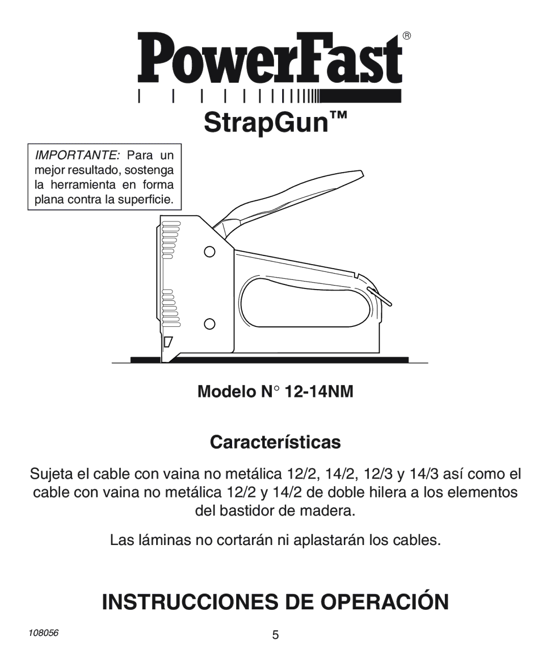 Desa 12-14NM operating instructions Instrucciones DE Operación, Características 