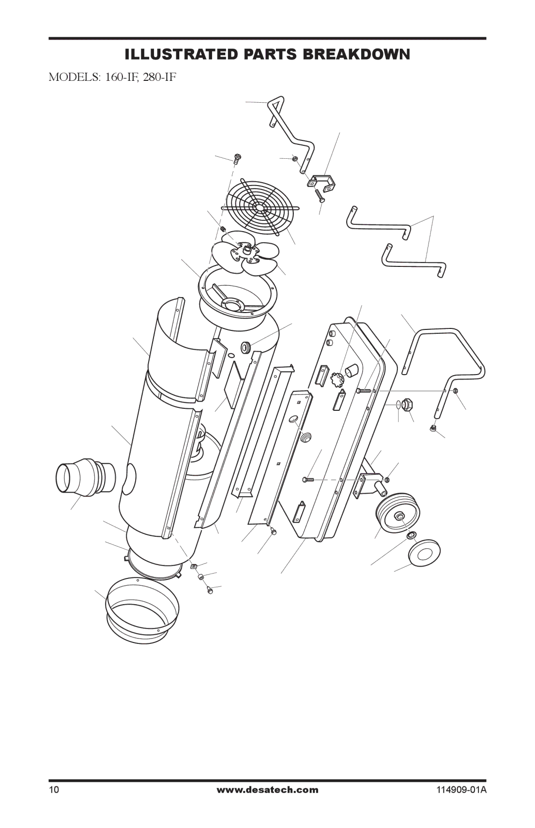 Desa 280-IF, 160-IF owner manual Illustrated Parts Breakdown 