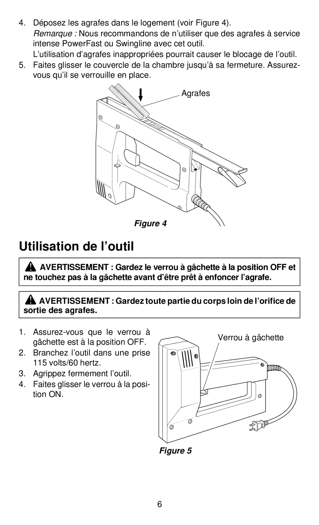 Desa 34310 operating instructions Utilisation de l’outil 