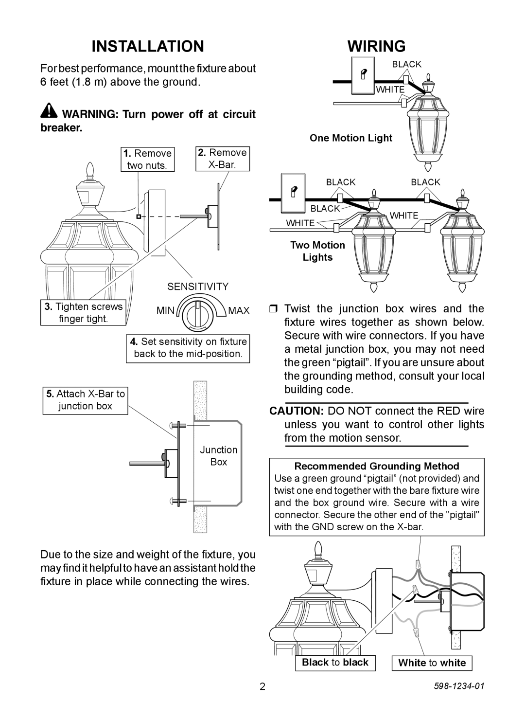 Desa 4291 warranty Installation, Wiring 