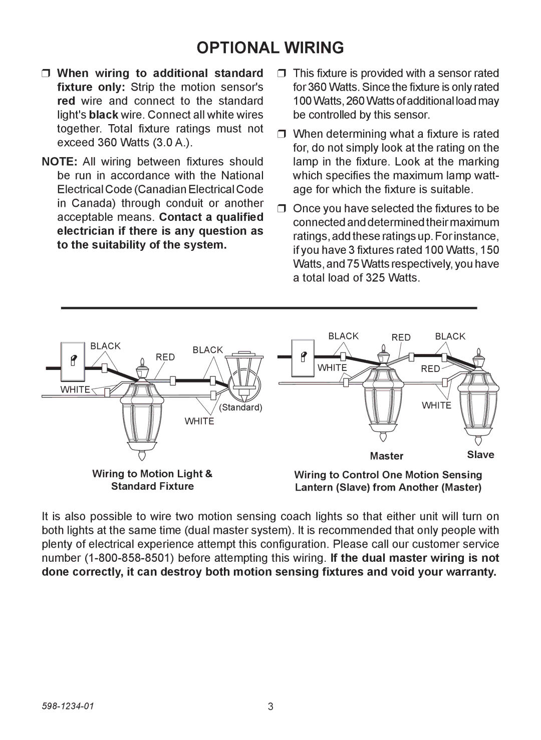 Desa 4291 warranty Optional Wiring 