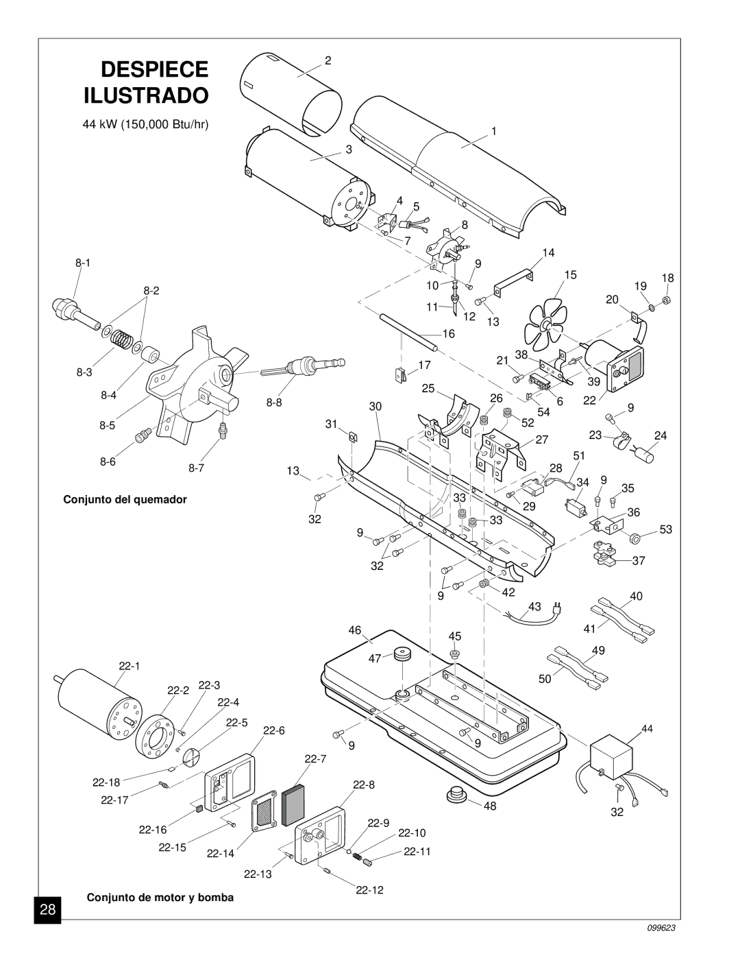 Desa 4 (90, 44 kW (150, 8 (30, 5 (70, 20, 26, 000 Btu/Hr) owner manual 44 kW 150,000 Btu/hr 