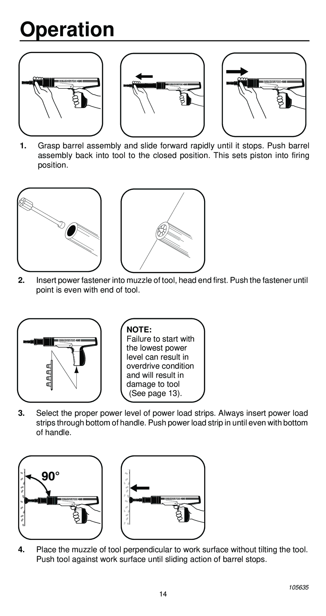 Desa 496 operating instructions Operation 