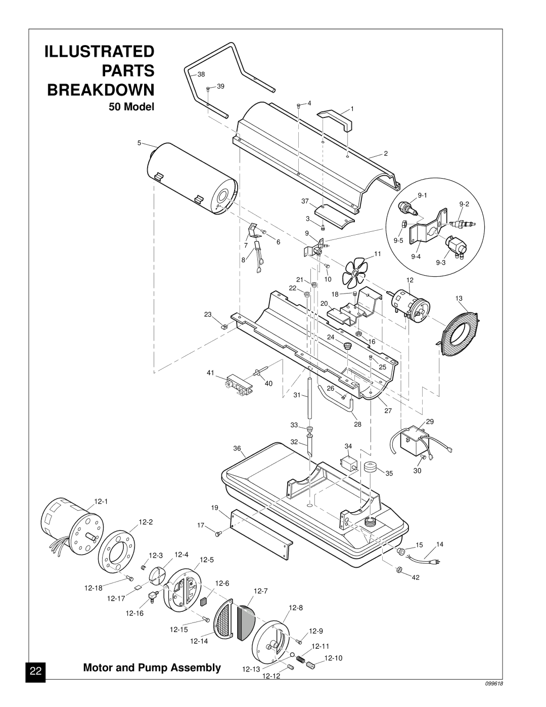 Desa 50 owner manual Illustrated Parts Breakdown 