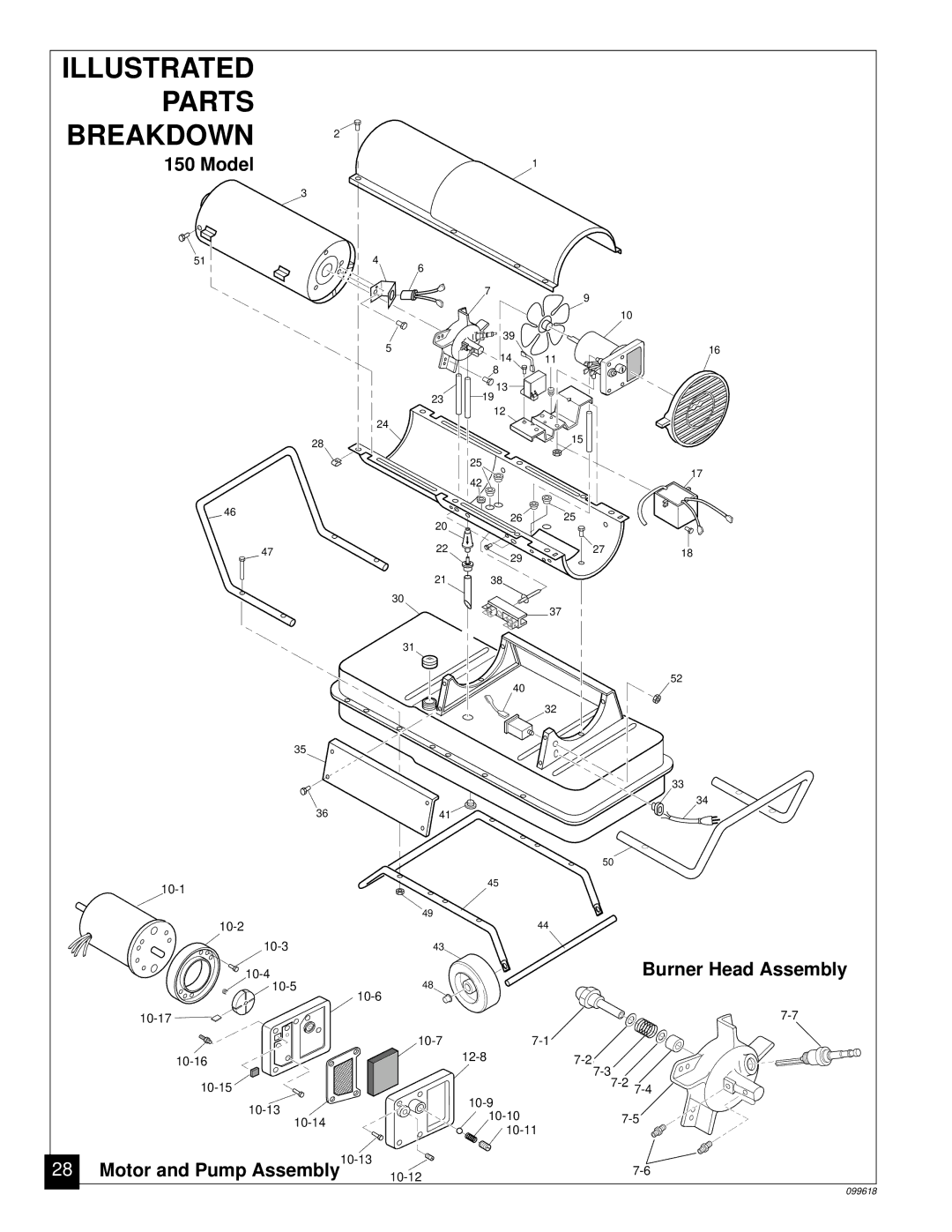 Desa 50 owner manual Illustrated Parts Breakdown 