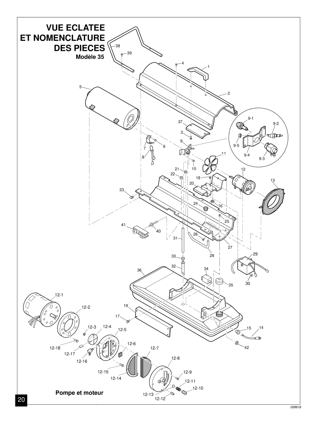 Desa 50 owner manual VUE Eclatee ET Nomenclature DES Pieces 