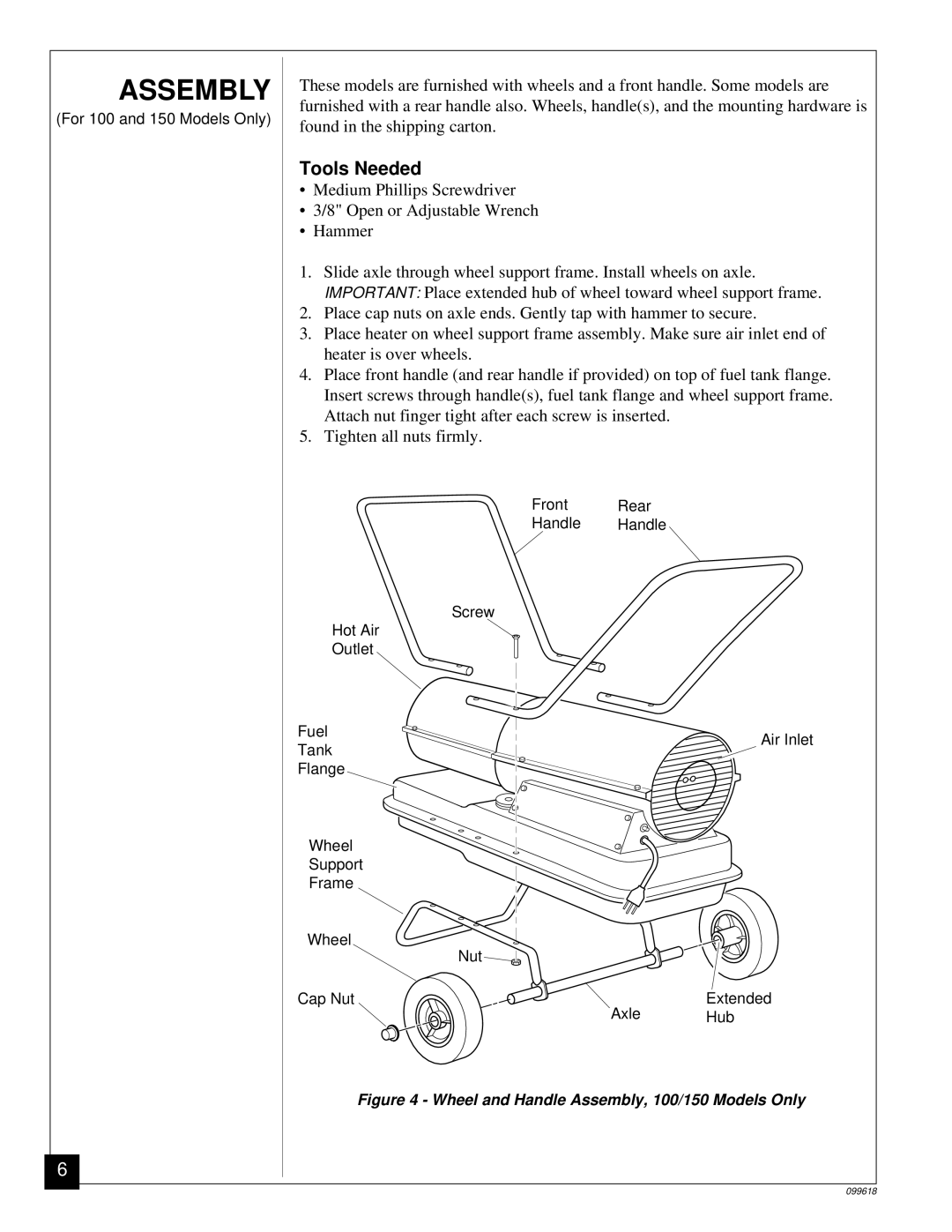 Desa 50 owner manual Found in the shipping carton 