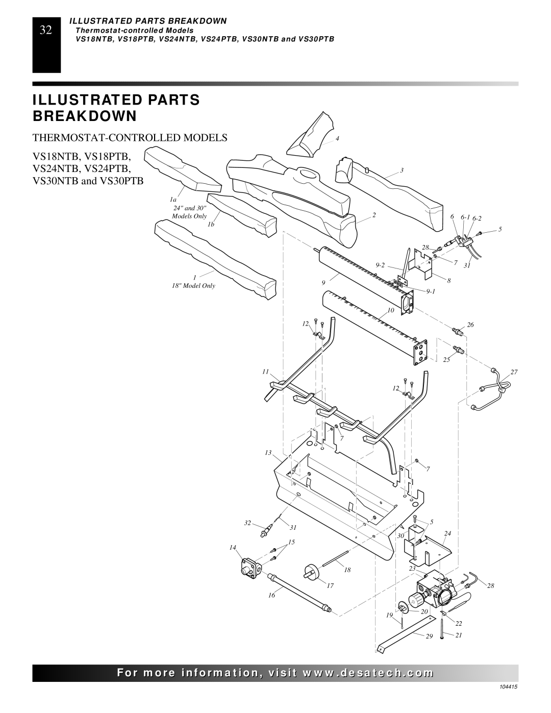 Desa A, B, C, A, C, B installation manual VS30NTB and VS30PTB 