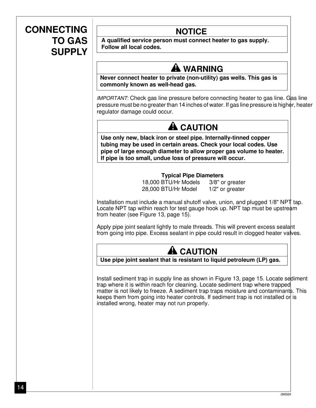 Desa installation manual Connecting to GAS Supply 