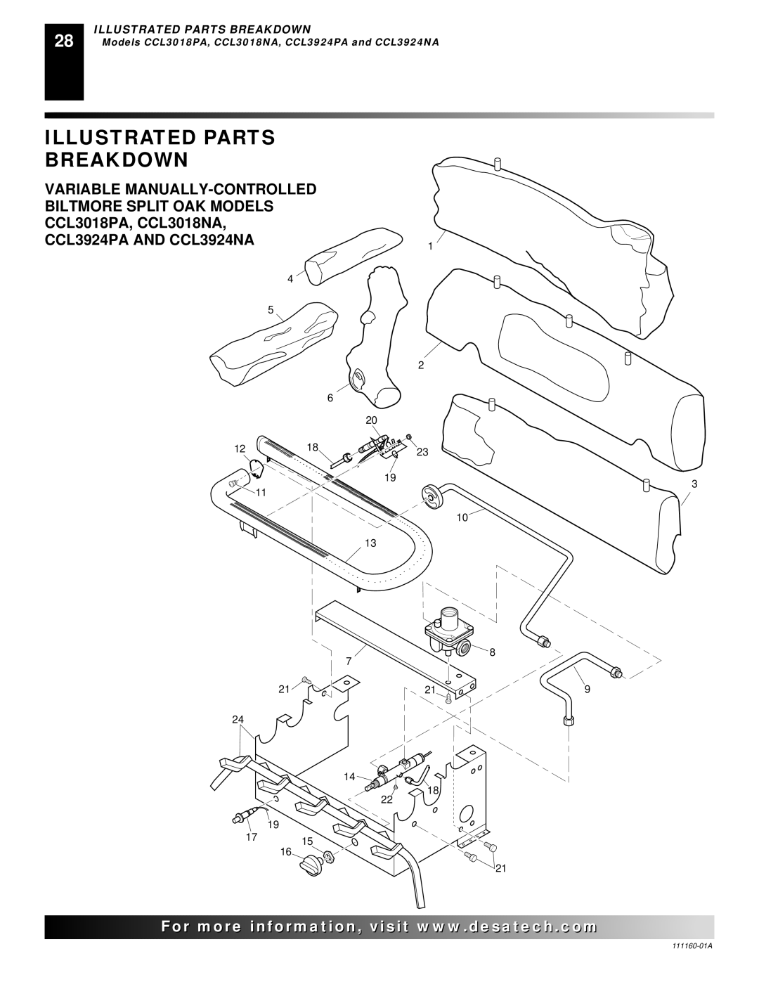 Desa 24, and 30 installation manual Illustrated Parts Breakdown 