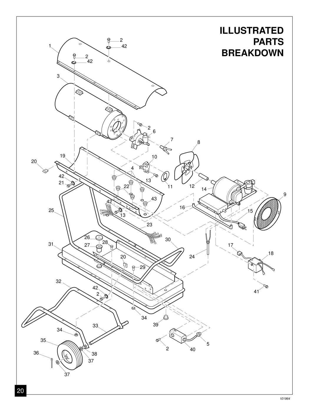 Desa B350CE owner manual Illustrated, Parts, Breakdown 