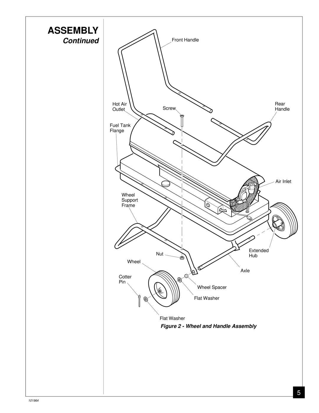 Desa B350CE owner manual Wheel and Handle Assembly 