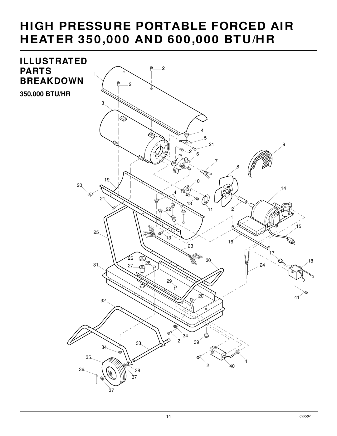 Desa B600D, B350D owner manual Illustrated Parts Breakdown 